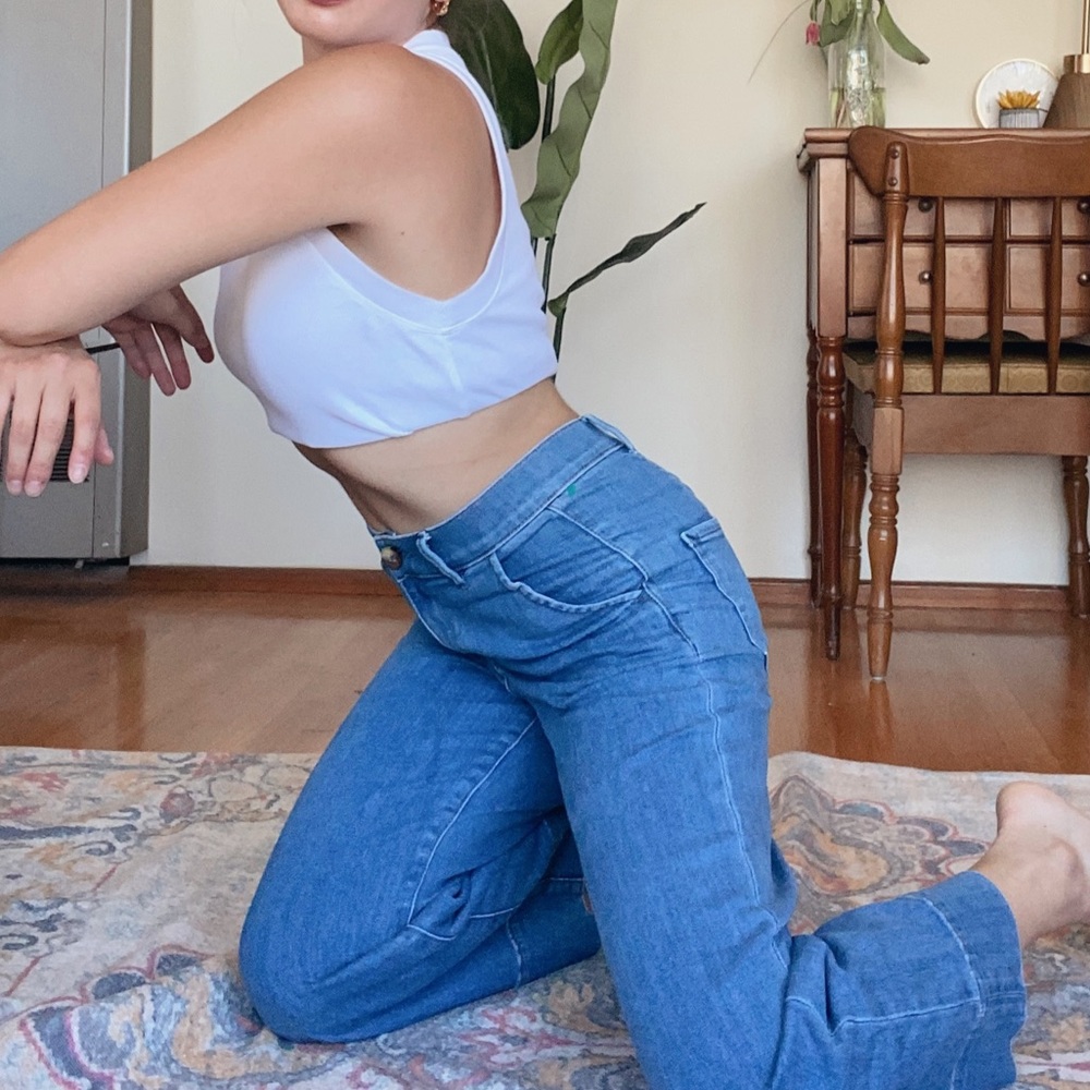 EXPRESS WIDE LEG JEANS - Picture 2 of 6